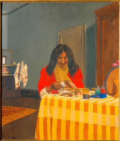 Madame Félix Vallotton door Felix Edouard Vallotton