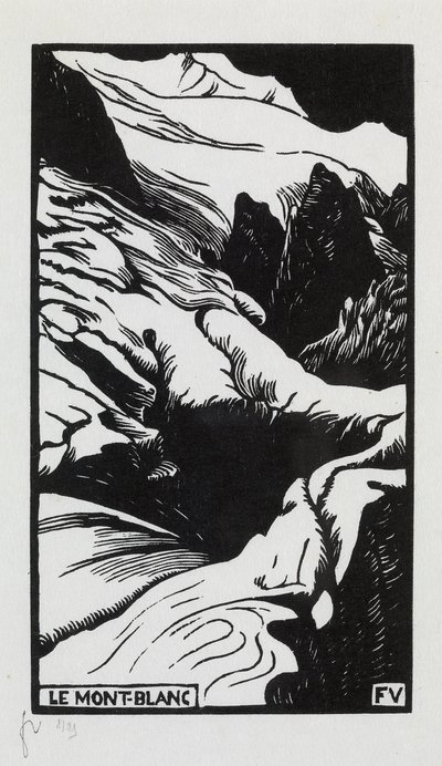 Mont-Blanc, 1892 door Felix Edouard Vallotton