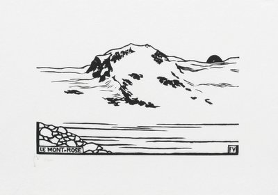 Mont-Rose, 1892 door Felix Edouard Vallotton
