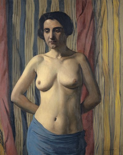 Naakt met Blauwe Sjerp door Felix Edouard Vallotton