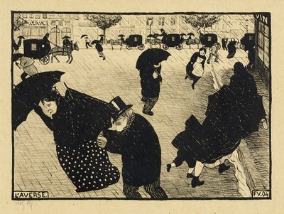 Parijs Intens, 1893-94 door Felix Edouard Vallotton