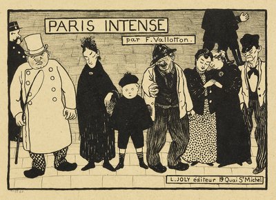 Parijs intens, 1893-94 door Felix Edouard Vallotton