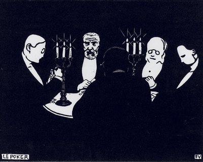 Poker door Felix Edouard Vallotton