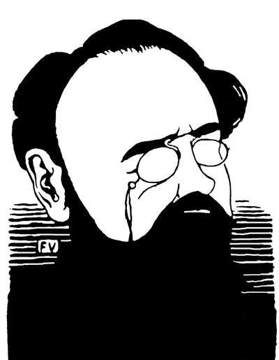 Portret van Emile Zola (1840-1902), Franse schrijver door Felix Edouard Vallotton