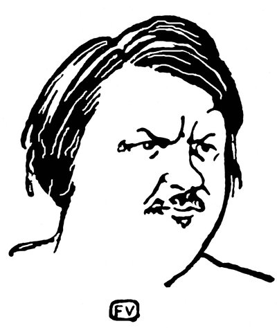 Portret van Honoré de Balzac (1799-1850) door Felix Edouard Vallotton