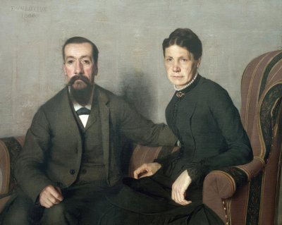Portret van de ouders van de kunstenaar door Felix Edouard Vallotton