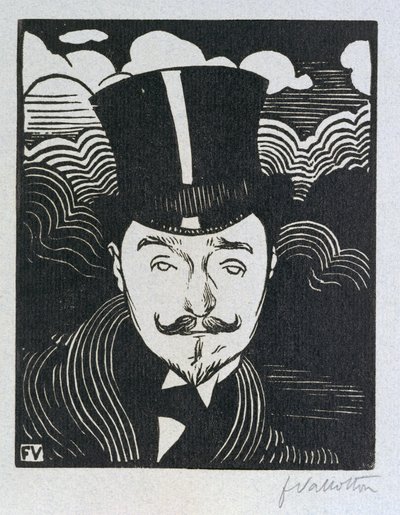 Portret van Romain Coolus door Felix Edouard Vallotton