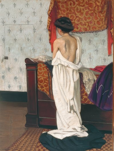 Achterkant naakt in een interieur. 1902 door Felix Edouard Vallotton