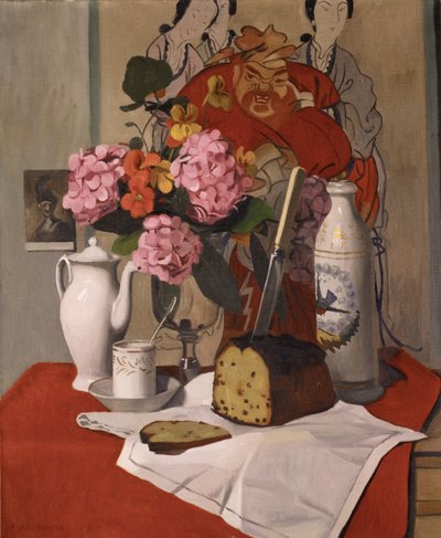 Stilleven met Bloemen door Felix Edouard Vallotton
