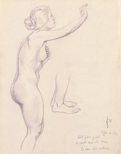 Studie voor Perseus en Andromeda, 1918 door Felix Edouard Vallotton