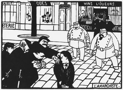 De anarchist, 1892 door Felix Edouard Vallotton