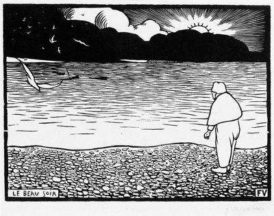 De mooie avond, 1892 door Felix Edouard Vallotton