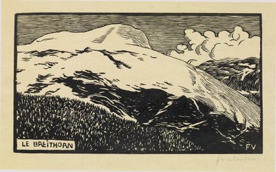 De Breithorn, 1892 door Felix Edouard Vallotton