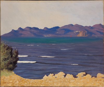 De Esterel en de baai van Cannes door Felix Edouard Vallotton