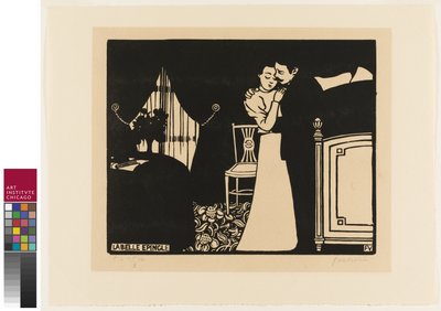 De Fijne Speld, plaat drie uit "Intimacies", 1898 door Felix Edouard Vallotton