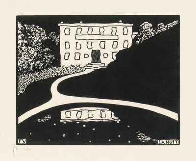 De Nacht door Felix Edouard Vallotton