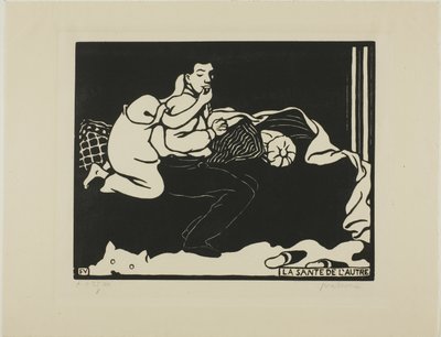De gezondheid van de ander, plaat negen van Intimacies door Felix Edouard Vallotton