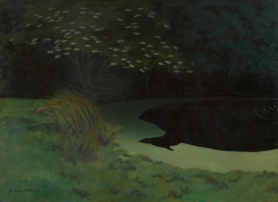 De vijver Honfleur door Felix Edouard Vallotton