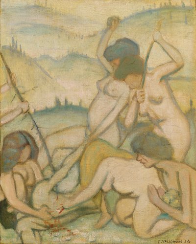De moord op Orpheus, 1914 door Felix Edouard Vallotton