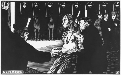 De executie, 1894 door Felix Edouard Vallotton