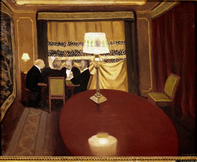 Het pokerspel door Felix Edouard Vallotton