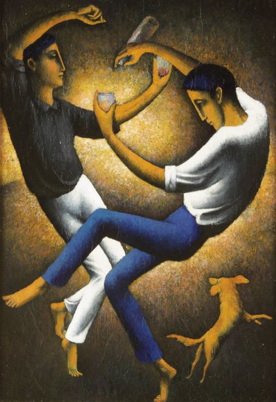 Les Deux Basques, c.1912 door Felix Elie Tobeen