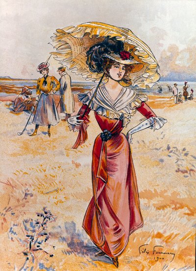 De elegante op het strand. door Felix Fournery