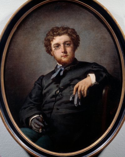 Portret van George Bizet (1838-1875), Franse componist door Felix Henri Giacomotti