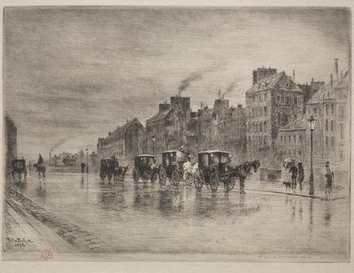 Een winterochtend op de Quai de l