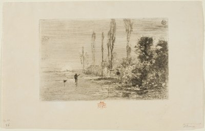 Herfstochtend door Felix Hilaire Buhot