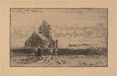 De Kerk van Jobourg door Felix Hilaire Buhot