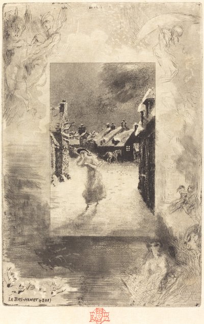 Le Bas-Hamet door Felix Hilaire Buhot
