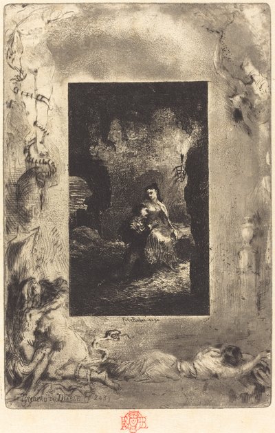 Het graf van de duivel door Felix Hilaire Buhot
