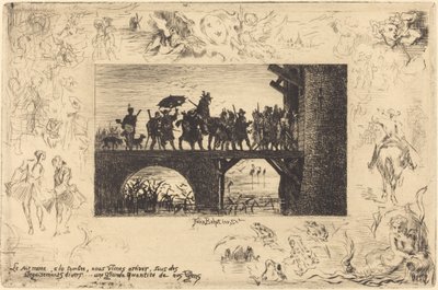 Le soir même... door Felix Hilaire Buhot