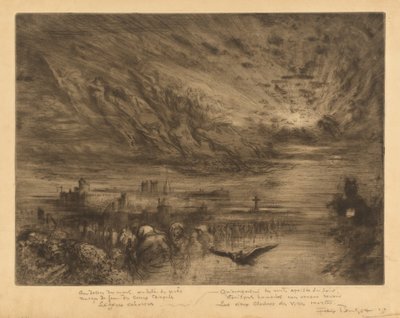 De geesten van de dode steden door Felix Hilaire Buhot