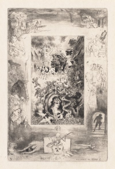 Brieven uit Mijn Windmolen: De Diligence van Beaucaire, 1880 door Felix Hilaire Buhot