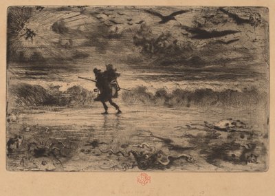 De marineschilder Le Peintre de Marine door Felix Hilaire Buhot