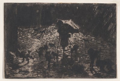 De Nachtelijke Zwervers door Felix Hilaire Buhot