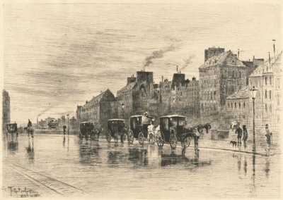 Een winterochtend op de Quai de l