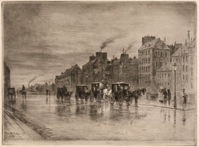 Een winterochtend op de Quai de l