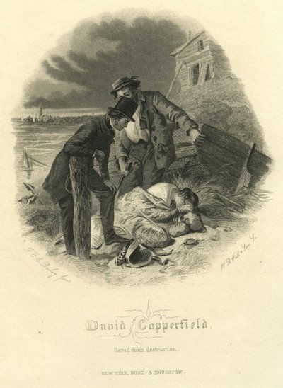 David Copperfield: Gered van vernietiging, gegraveerd door H.B. Hall und Sons, 1867 door Felix Octavius Carr Darley