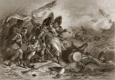 Dood van Pakenham bij de Slag om New Orleans door Felix Octavius Carr Darley