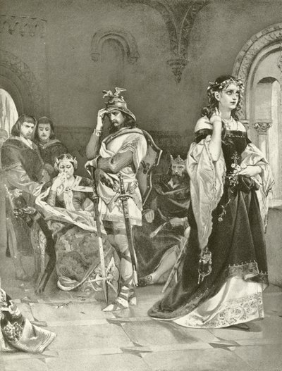 Hamlet. Act IV, Scene V (gravure) door Felix Octavius Carr Darley