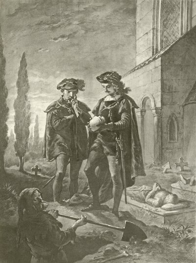 Hamlet. Act V, Scene I door Felix Octavius Carr Darley
