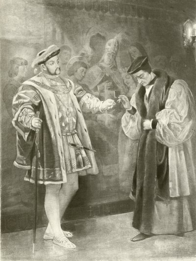 Koning Hendrik VIII. Act V, Scene I door Felix Octavius Carr Darley
