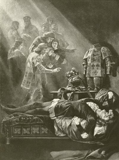 Koning Richard III. Act V, Scene III door Felix Octavius Carr Darley