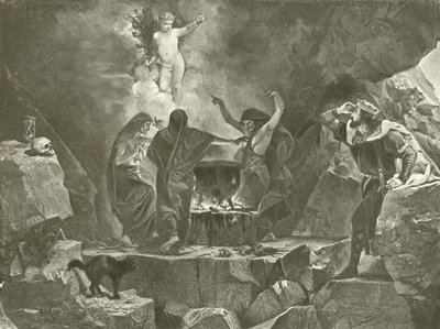 Macbeth. Act IV, Scene I door Felix Octavius Carr Darley