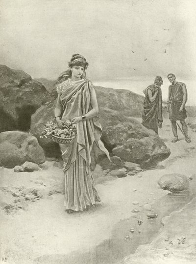 Pericles. Act IV, Scene I (gravure) door Felix Octavius Carr Darley