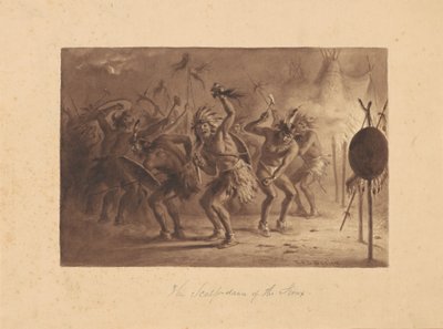 De Scalp-Dans van de Sioux door Felix Octavius Carr Darley