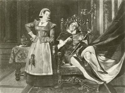 Driekoningenavond. Act I-Scene V door Felix Octavius Carr Darley